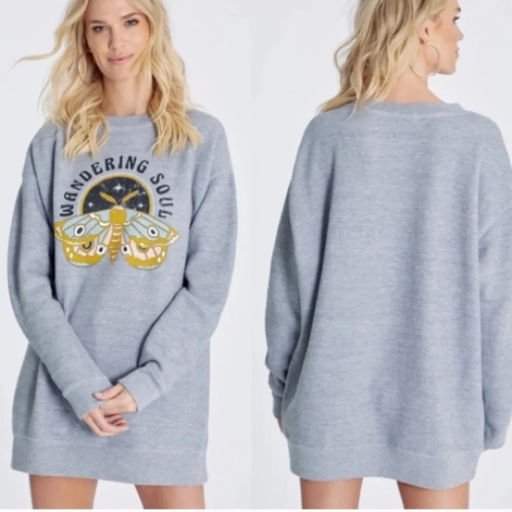 Wildfox Wandering Soul Butterfly Roadtrip Sweatshirt